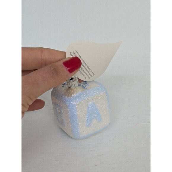 Inge Glas Glass Mouth Blown German Ornaments Baby First Christmas Set Of 3 New - Picture 7 of 16